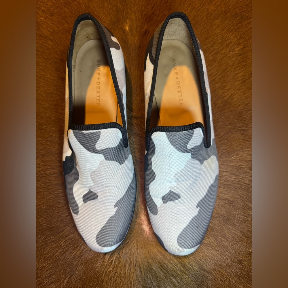 Duke + Dexter Stormtrooper Camouflage Slip-On Loafers - Black, Gray, White